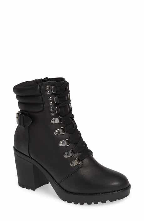 heeled combat | Nordstrom Rack Combat Boots Outfit For Women, Combat Boots With Heels, Boots Outfit For Women, Combat Boot Outfit, Chunky Combat Boots, Ankle Combat Boots, Platform Boots Women, Mia Mia, Fall Winter Shoes