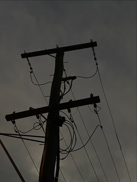 black storm aesthetic power line Storm Core Aesthetic, Power Lines Aesthetic, Power Line Aesthetic, Madisoncore Aesthetic, Telephone Pole Aesthetic, Blue Electricity Aesthetic, Electricity Pole Aesthetic, Wallpaper Project, Wolf Spirit Animal