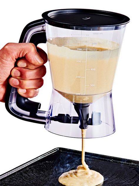 Pancake Dispenser, Batter Dispenser, Homemade Crepes, Pancake Batter Dispenser, Donut Batter, Sweet Potato Pancakes, Future Kitchen, Kitchen Things, Potato Pancakes