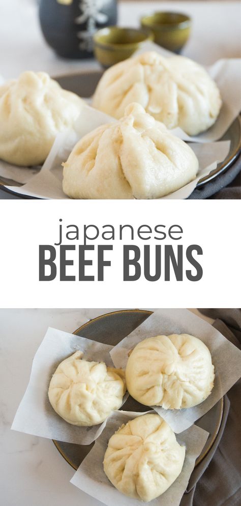 Ground Beef Japanese Recipes, Easy Arabic Food Recipes, Popular Japanese Food, Japanese Winter Food, Asain Food Recipe, Japanese Food Dinner, Japan Food Recipes, Anime Food Recipes, Beef Buns