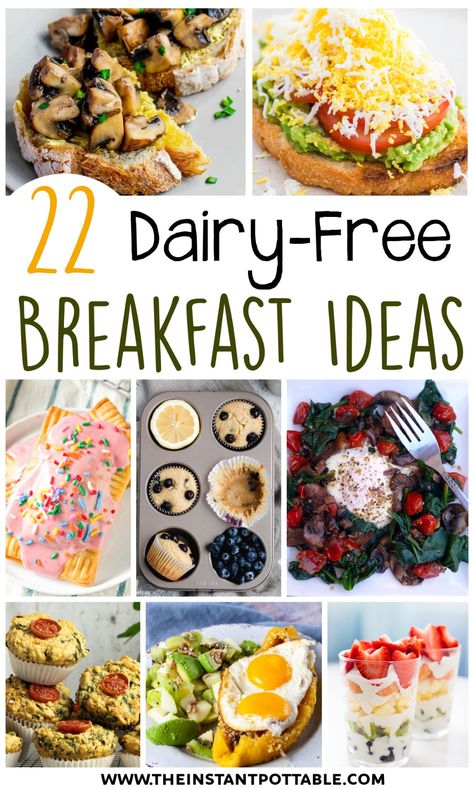 dairy free breakfast ideas Dairy Free Breakfast Potatoes, Healthy Breakfast Dairy Free, Eggless Dairy Free Breakfast Ideas, Breakfast Ideas No Dairy, No Dairy Breakfast Ideas, Lactose Free Breakfast Ideas, Non Dairy Breakfast Ideas, Dairy Free Breakfast Ideas, Oatmeal Breakfast Bars Healthy