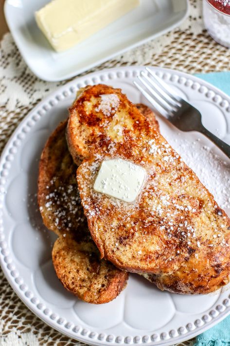 Happy Hanukkah! If you've been enjoying yummy Challah bread as part of your holiday festivities, now is the perfect time to kick the decadence up a notch and try this Indulgent Challah French Toast! Challah French Toast Casserole, Challah French Toast Recipe, Challah Bread French Toast, Challah Bread Recipes, Challah French Toast, French Toast Breakfast, Leftover Bread, Challah Bread, French Toast Casserole