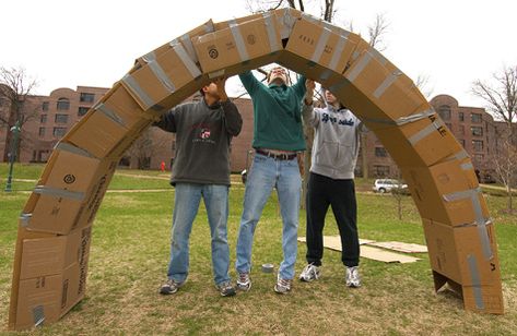 Dinosaur Vbs, Camping Vbs, Cardboard Challenge, Roman Arch, Halloween Decor Inspiration, Camp Vbs, Rainbow Games, Washington University In St Louis, The Gateway Arch