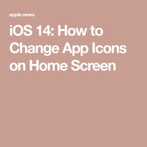 Changing App Icons, Everyday Wallpaper, Iphone Hacks, Change Background, Phone Icon, Apple News, Home Screen, App Icon, Color Change