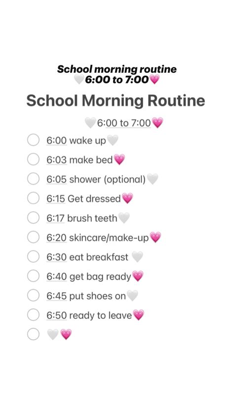 6 Am Morning Routine School, School Night Routine, School Routine For Teens, School Lifestyle, Morning Routine School, Morning Routine Checklist, School Morning, Free House Design, Teen Advice