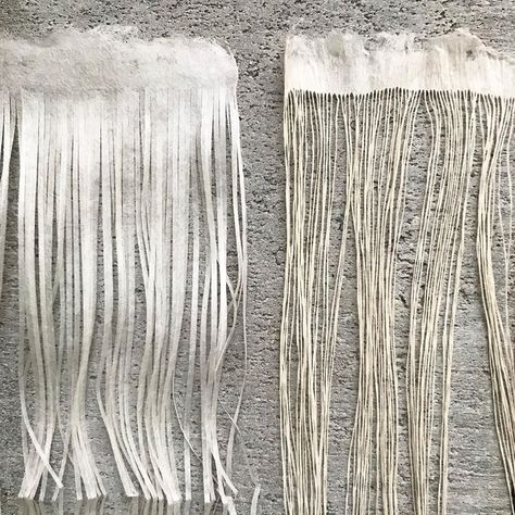 SabrinaSachiko@gmail.com on Instagram: “Transition : Transformation  The rolling process of paper thread making - before and after. Rolling softens the paper and prepares the…” Thread Installation, Instagram Transition, Classification Of Textile Fibre, Paper Yarn, Japanese Paper, European Fashion, Full Set, Washi, Textile Art