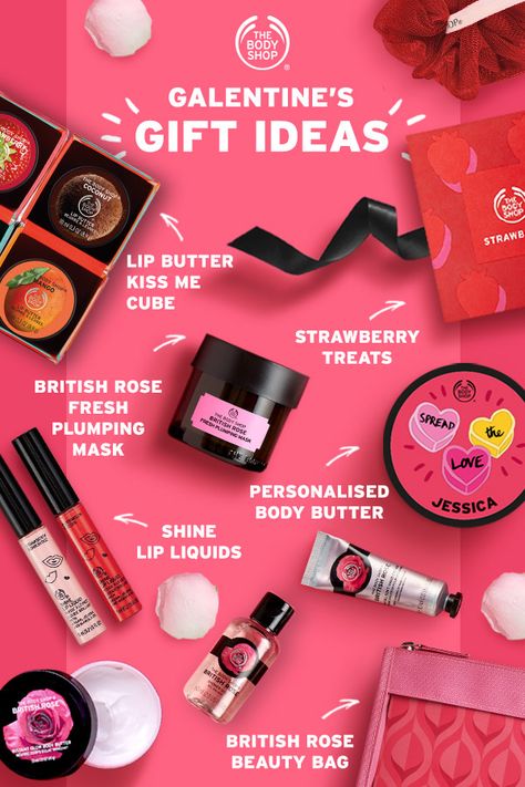 Prelaunch Content Ideas, The Body Shop Gifts, Body Shop Skincare, Galentines Day Ideas, Take The Chance, Galentines Gifts, Body Shop At Home, Ads Creative Advertising Ideas, Mini Treats