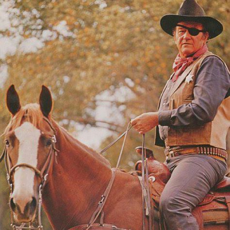 John Wayne as Marshall Cogburn in True Grit John Wayne Quotes, John Wayne Movies, Ben Johnson, The Lone Ranger, Tv Westerns, Western Movie, True Grit, American Icons, Actrices Hollywood