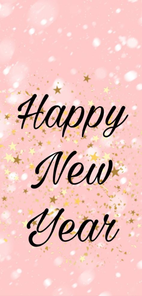 Pink Happy New Year, Happy New Years Eve, Glitter Photo, Screen Saver, Fb Covers, Screen Savers, Happy New, Happy New Year, Phone Wallpaper