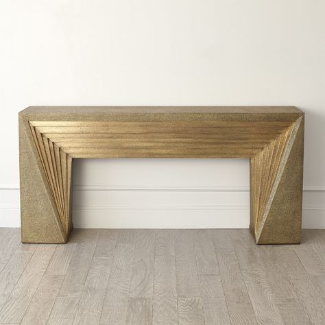 Deco Console, Art Deco Console, Brass Console Table, Lampe Art Deco, Console Table Design, Rooster Decor, Wall Art Lighting, Global Views, Console And Sofa Tables