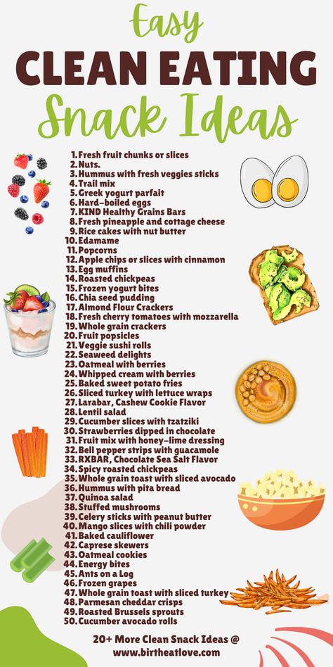 Here's a great list of Clean eating snack ideas for meal planning and meal prep. Are you looking for healthy snacks to feed your family? These clean eating recipes & snack ideas are the best! Quick and easy snacks for clean eating plus snack recipes with only clean ingredients. Even includes lots of prepackaged clean snacks too. Healthy Meals For Diet, Food Tips Healthy, Healthy Snack Ideas List, Healthy Afternoon Snacks Clean Eating, Healthy Snack Ideas Easy Quick, Cheap Healthy Snack Ideas, Quick Easy Meals Healthy, Cool Healthy Recipes, Healthy Snack Alternatives Clean Eating