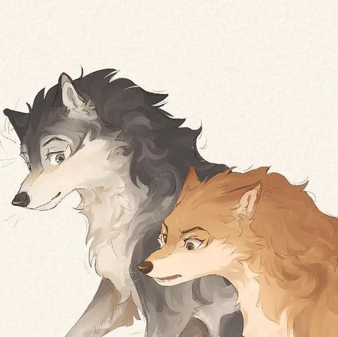 ↞ Lynnarty ↠ on Instagram: "Recently my old Alpha and Omega fanart getting recognition all of sudden, so i did another one ( 'v')/ . . #alphaandomega #kate #humphrey #wolf #fanart #digitalart #digitalpainting #illustration #alphaandomegamovie" Alexander Archipelago Wolf, Humphrey Alpha And Omega, Alpha And Omega Fanart, Omega Fanart, Wolf Art Drawing, Wolf Fanart, Wolf Base, Disney Beast, Cartoon Wolf