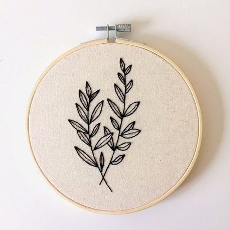 Branch Embroidery, Diy Embroidery Designs, Basic Embroidery Stitches, Hand Embroidery Tutorial, Embroidery Flowers Pattern, Embroidery On Clothes, Simple Embroidery, 자수 디자인, Sewing Embroidery Designs