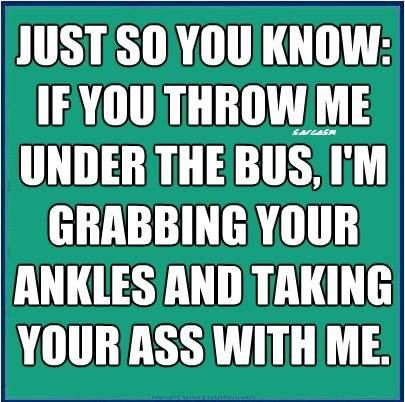 Just so you know: If you throw me under the bus, Bus Quotes, Crazy Images, Thrown Under The Bus, Crazy Pics, Crazy Pictures, Snarky Humor, Funny Statements, Spoken Words, Just So You Know