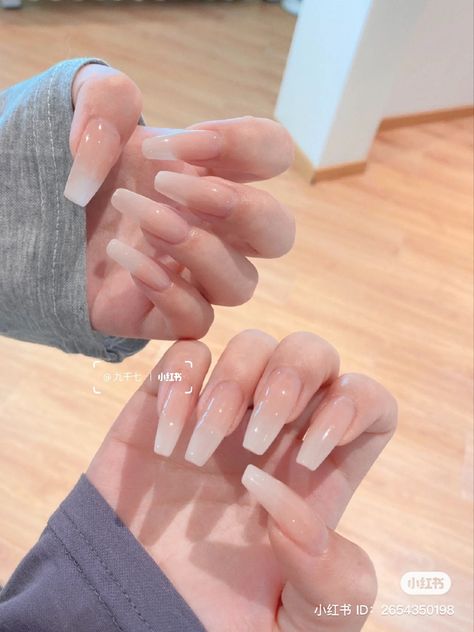 French Tip Nail Art, Nagel Tips, Transparent Nails, Color Nails, Gradient Nails, Stick On Nails, Girls Nails, French Tip Nails, Dope Nails