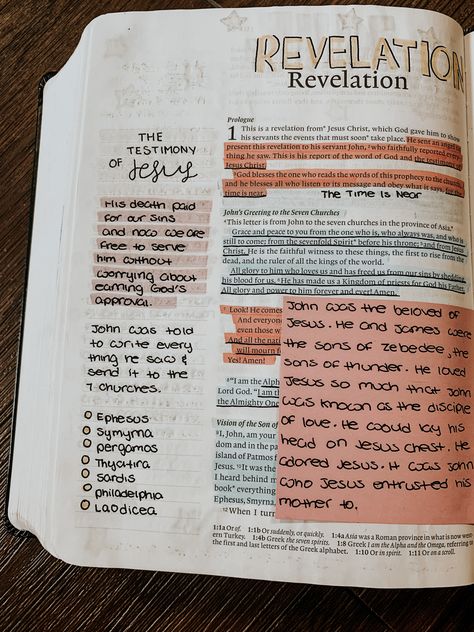 Bsf Bible Study Fellowship, Revelation 4:8, Bible Study Aesthetic Genesis, Writing In Your Bible, Bible Journaling Asethic, Bible Reading Notes, Bible Note Taking Ideas, Revelation Bible Notes, Revelation Bible Study Notes