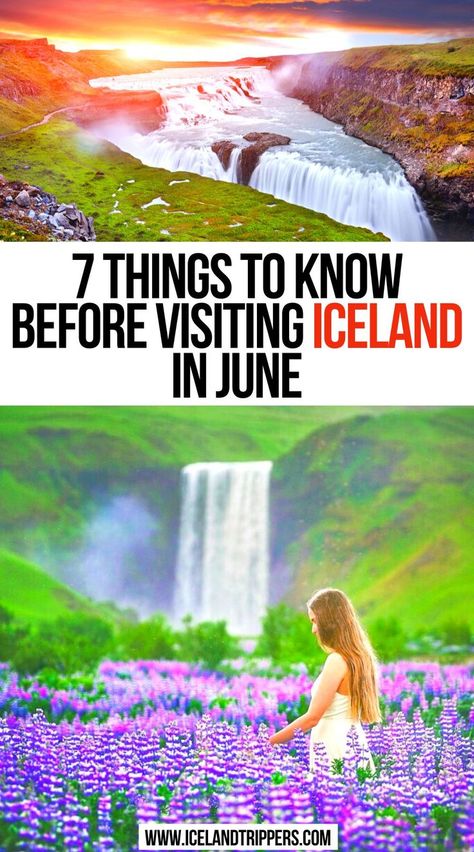 7 Things To Know Before Visiting Iceland In June Iceland Itinerary Summer, Packing For Iceland, Iceland In July, Iceland Travel Summer, Iceland In June, Greenland Food, What To Pack For Iceland, Map Of Iceland, Iceland Places