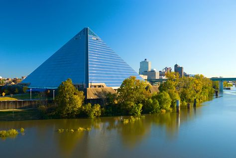 Memphis Pyramid, Mississippi River Cruise, Great Pyramids Of Giza, American Cruise Lines, Skyline Tattoo, Memphis City, Travel Quiz, Unsolved Mystery, Great Pyramid Of Giza