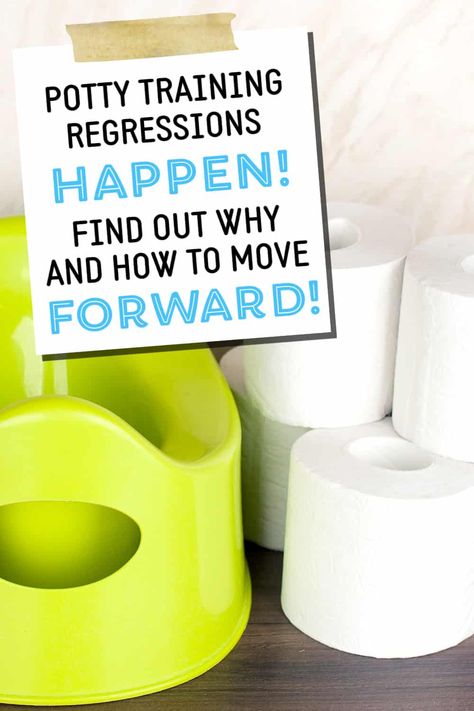 child potty with text overlay:  Potty Training Regressions happen!  Find out why and how to move forward Toddler Screaming, Potty Training Regression, Bedtime Routine Chart, Lost Interest, Sticker Chart, Intrinsic Motivation, Routine Chart, How To Move Forward, Reward System