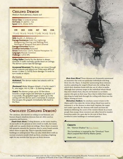 Black Leopard Red Wolf, Demon Dnd 5e, D&d Monsters, Dnd Demons, Demon Dnd, 5e Monsters, Homebrew Monsters, Dnd Creatures, Guerriero Samurai