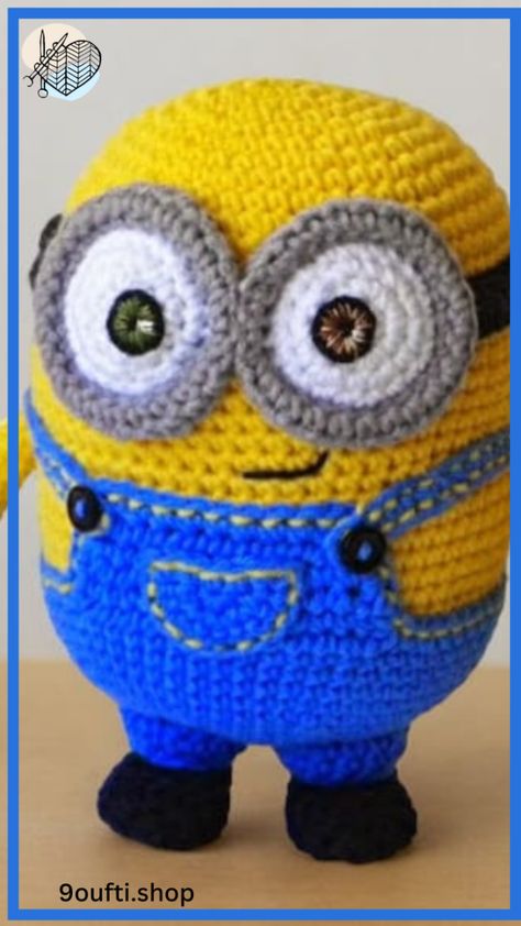 Crocheted Minions Pattern, Minion Crochet Patterns, Small Stuffed Toys, Minion Pattern, Disney Crochet, Minions Bob, Patterns For Crochet, Disney Crochet Patterns, Minion Crochet