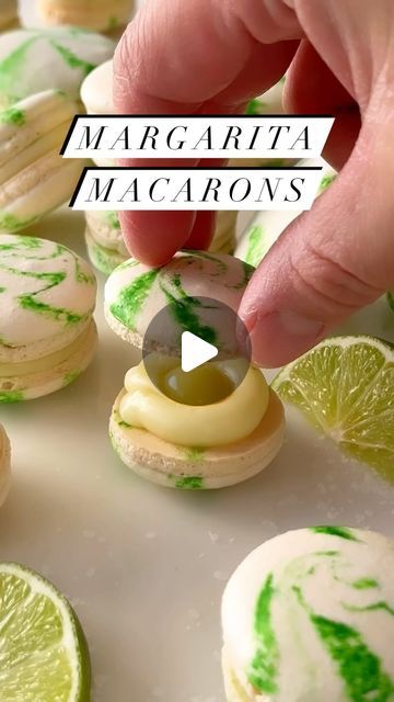 Shinee | Sweet & Savory on Instagram: "Pre-order my book “Macaron 101” and immediately receive this margarita macaron recipe as a BONUS.  Tequila lime ganache + lime curd = 👌  In my book, I teach you the foundational recipes with theories that you can use to create different flavors using the base recipe.   For example, I used lemon ganache recipe in my book as a base, swapped lime for lemon and added some tequila to create tequila lime ganache. And I made lime curd using lemon curd recipe as base.  I can’t wait for you to create your very own signature flavors!  Link to my book is in my bio -> @shineshka  #macarons #frenchmacarons #cookbook #macaron #macaronbook #frenchmacarons #ganache #margarita #margaritamacarons" Margarita Macarons, Using Lemon Curd, Lemon Ganache, Lime Curd, Macaron Flavors, Lemon Curd Recipe, Ganache Recipe, Curd Recipe, Macaron Recipe