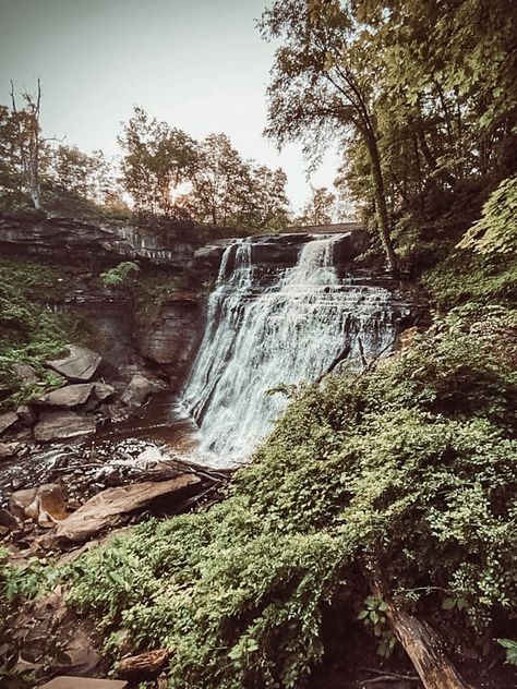 Brandywine Falls is breathtaking and a popular destination at Cuyahoga Valley National Park. Make sure you arrive early to get a parking spot! Montana Trip, Brandywine Falls, Cuyahoga Valley National Park, Parking Spot, Road Trip Hacks, Vacation Trips, Beach Vacation, Make Sure, Adventure Travel