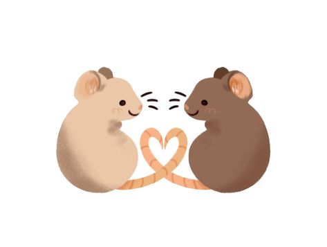 Animal Rugs, I Love Art, Sticker Printing, Cute Rats, Cute Doodles Drawings, Cute Mouse, Cute Little Drawings, Cute Animal Drawings, Doodle Drawings