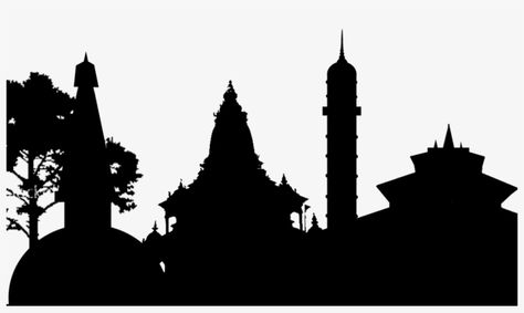 Temple Png, Nepal Temple, Durbar Square, White Temple, Wall Art Black And White, Temple Art, Art Black And White, Wall Art Black, Outdoor Ideas