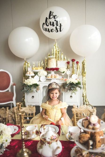 Belle Party Ideas, Princess Belle Party, Belle Birthday Party, Beauty And Beast Birthday, Royal Tea Parties, Beauty And The Beast Theme, Belle Birthday, Beauty And The Beast Party, Disney Birthday Party