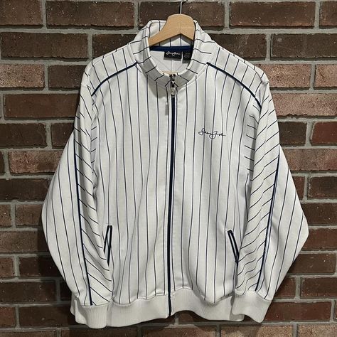 Y2K Sean John Pinstripe Track Jacket
Size... - Depop Sean John, Blue Streetwear, Track Jacket, Blue Jacket, Track Jackets, Sweatshirt Shirt, Men's Jacket, Jean Shirts, Clothing Brand