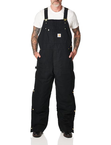 PRICES MAY VARY. 100% Cotton Imported Rubber lining Zipper closure Machine Wash 12-ounce, 100% ringspun cotton duck Ankle-to-thigh leg zippers with storm flaps and snap closures Cordura kick panels, adjustable front-elastic suspenders Double-layer knees with openings for adding knee pads and cleaning out debris Replaces legacy style R41 Overalls Men Fashion, Insulated Coveralls, Carhartt Vest, Overalls Men, Work Wear Outfits, Safety Clothing, Long Trousers, Bib Overalls, Men Fashion Casual Outfits