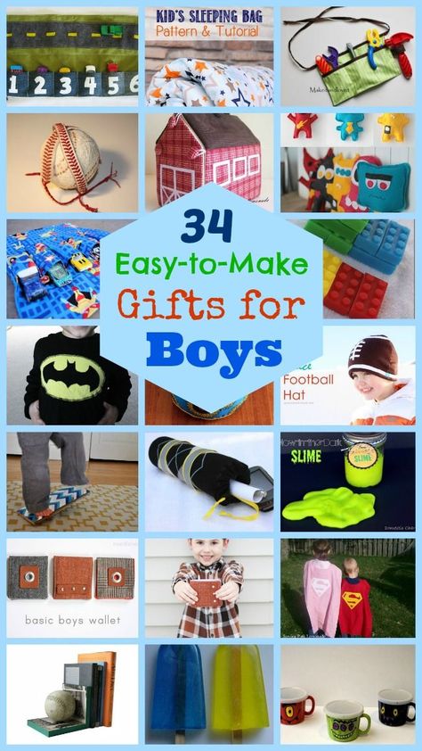 34 Awesome Handmade Gifts for Boys Kids Sleeping Bag Pattern, Handmade Gifts For Boys, Boys Crafts, Homemade Kids Gifts, Inexpensive Diy Gifts, Make Gifts, Diy Gifts To Make, Homemade Toys, Diy Gifts For Kids