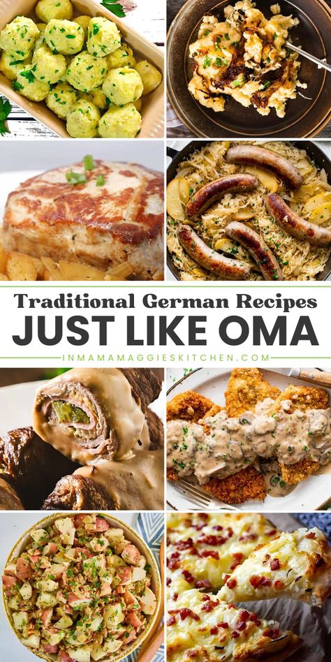 Whether you're preparing a holiday feast or just having a weeknight dinner, this roundup of German food has something for everyone! Full of authentic flavors, these traditional German recipes are so good. Give these easy homemade meals a try! Germanfood German Recipes, German Meals Authentic, Polish Dinner Ideas, Classic German Recipes, Best German Recipes, Old Time Dinner Recipes, German Christmas Dishes, German Cooking Recipes, German Food Recipes Dinners