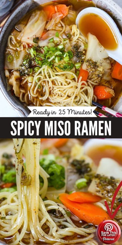 Ramen Noodles Package, Spicy Miso Ramen, Spicy Miso Ramen Recipe, Ramen At Home, Fresh Ramen Noodles, Traditional Ramen, Chicken Gyro Recipe, Ramen Toppings, Ramen Recipes Easy