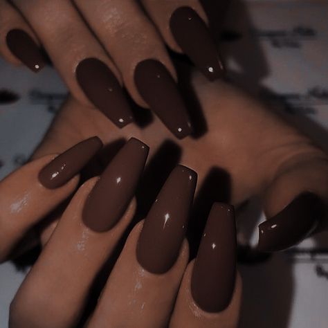 Brown Acrylic Nails, Makijaż Smokey Eye, Nail Swag, Neutral Nails, Brown Nails, Dream Nails, Fire Nails, Funky Nails, Pretty Acrylic Nails