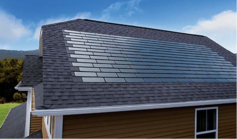 Tesla Solar Roof V3: Complete Review, Specs, and Cost | EnergySage Photovoltaic Facade, Tesla Roof, Solar Roof Shingles, Tesla Solar Roof, Solar Power For Home, Tesla Solar, Solar Shingles, Solar Energy For Home, Sun Energy