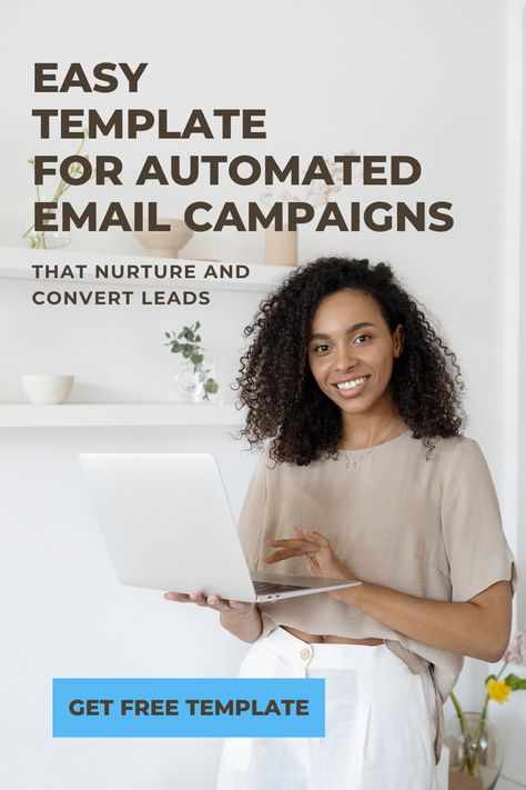 Easy Template For Automated Email Campaigns That Nurture and Convert Leads Email Sequence Template, Sales Funnel Template, Email Sequence, Marketing Tips For Small Businesses, Marketing Plan Template, Write An Email, Email Marketing Automation, Tips For Small Businesses, Email Marketing Template