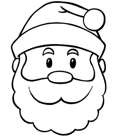 60+ Best Santa Templates Shapes, Crafts & Colouring Pages | Free & Premium Templates Printable Snowman Faces, Santa Claus Drawing, Yellow Food, How To Draw Santa, Santa Coloring Pages, Santa Template, Christmas Coloring Sheets, Face Template, Santa Head