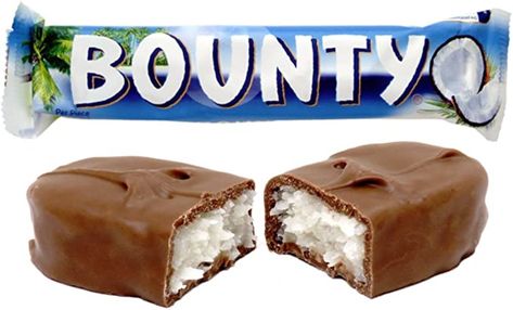 Bounty Chocolate, Chocolate Drawing, Bounty Bars, Mounds Bar, Coconut Filling, Vintage Sweets, Health Facts Food, Nut Bread, British Food