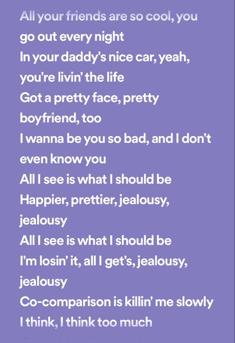 Jelousy Quote Olivia Rodrigo, Jealously Jealously Olivia Rodrigo, Olivia Rodrigo Song Lyrics Wallpaper, Jealousy Aesthetic, Jealousy Jealousy Olivia Rodrigo, Jelousy Quote, Jealousy Jealousy, Musical Wallpaper, Olivia Lyrics