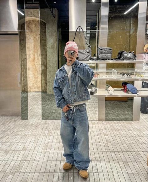 Baggie Jeans Outfit, Baggie Jeans, Jean Jacket Outfits Men, Baggy Jeans Outfits, Denim Outfit Men, Baggy Jeans Outfit, Jeans Outfit Men, Denim Jacket Outfit, Fashion 90s