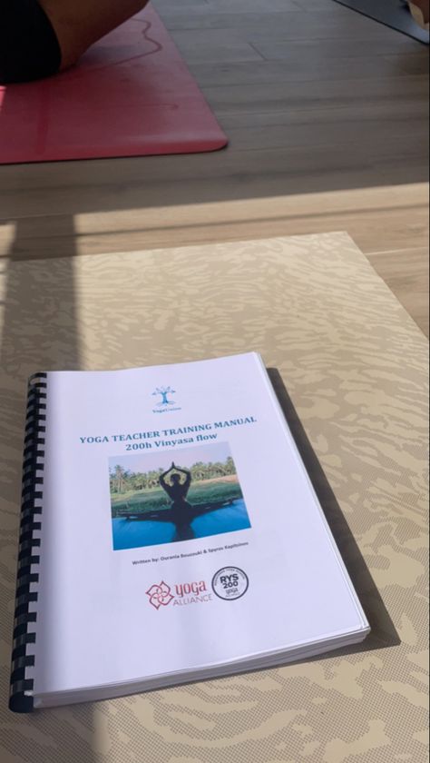 Yoga teacher training manual in Greece Teacher Aesthetic, Yoga Inspo, Yoga Teacher Training, Teacher Training, Yoga Teacher, Greece, Career, Yoga, Train