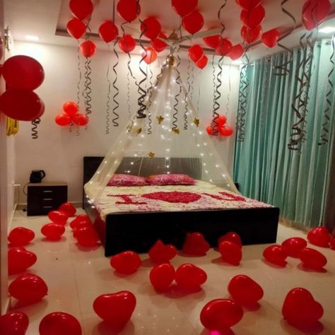 Night Decoration Wedding, Wedding Night Decoration, Wedding Bed Decoration, Married Decoration, Night Decoration, Decoration For Party, Wedding Bed, Bed Decoration, Birthday Event