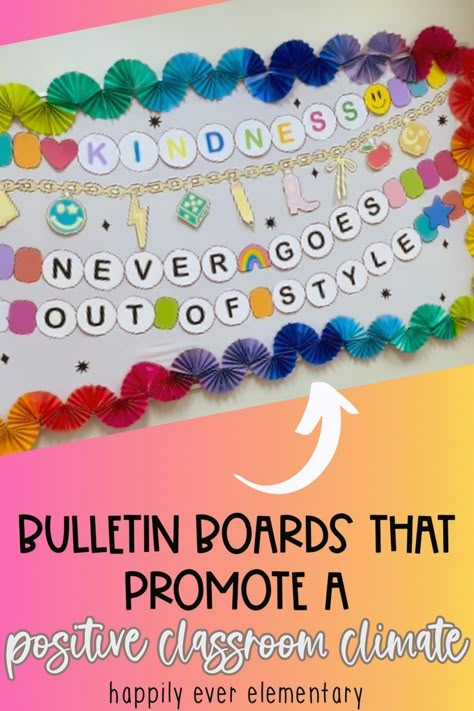 Elementary School Hallway Bulletin Board, Positive Door Decorations Classroom, Classroom Community Bulletin Boards, Bulletin Board Ideas Taylor Swift, Eras Bulletin Board, Era Bulletin Board, Taylor Swift Inspired Classroom, Taylor Swift Bulletin Board Ideas, Sel Bulletin Board Ideas Elementary