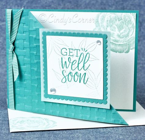 Healing Hugs Get Well – Cindy's Corner Feel Better Cards, Isn't It Wonderful, Get Well Soon Messages, Healing Hugs, Not Well, Get Well Wishes, Fancy Fold Cards, Stamping Up Cards, Card Making Techniques