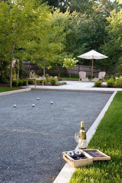 Bocce Ball Court, Bocce Court, Have Inspiration, Backyard Games, Outdoor Inspirations, Backyard Fun, House Doctor, Diy Backyard, Outdoor Areas