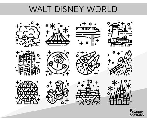 Disneyland Florida Line Art Theme Parks Icon for Cricut SVG - Etsy Disneyland Florida, Disneyland Snacks, Disney Doodles, Disney Sleeve, Disneyland California Adventure, Disneyland California, Disney World Parks, Disney California Adventure, Art Theme