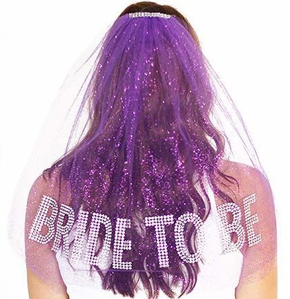 Rhinestone Gem Bride To Be Sparkle Tulle Veil by ABridalShop Purple Bachelorette, Purple Bachelorette Party, Bachelorette Party Veil, Bachelorette Party Veils, Rhinestone Veil, Sparkle Veil, Bachelorette Veil, White Bachelorette, Party Veil