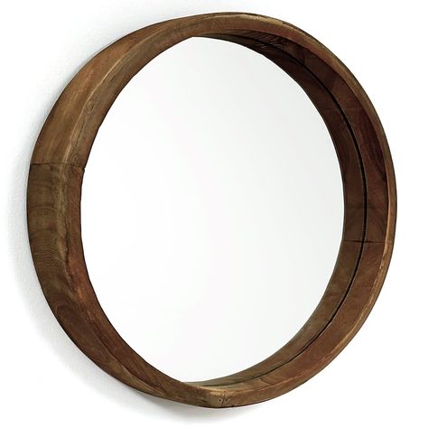 PRICES MAY VARY. RUTLEDGE & KING LARGE MIDWOOD WOODEN MIRROR - The simplistic design of the Rutledge & King farmhouse mirror infuses rustic and minimalist styling to create the perfect accent for any room. The distressed details and simple shape display the unique aesthetic of the wood and add to the modern, yet rugged look of the Rutledge & King rustic wall mirror. RUTLEDGE & KING LARGE MIDWOOD WOODEN MIRROR - The simplistic design of the Rutledge & King farmhouse mirror infuses rustic and mini Rustic Vanity Mirror, Round Mirror Wood, Wooden Round Mirror, Mirrors For Bathrooms, Rustic Wood Mirror, Lake House Bedroom Decor, Stained Mirror, Small Vanity Mirror, Circle Mirrors